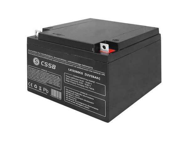 Batterie SLA sans entretien 12V 26Ah.