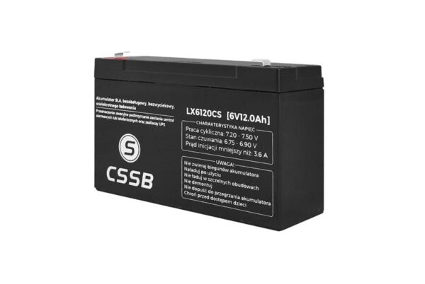 Batterie SLA 6V 12Ah sans entretien