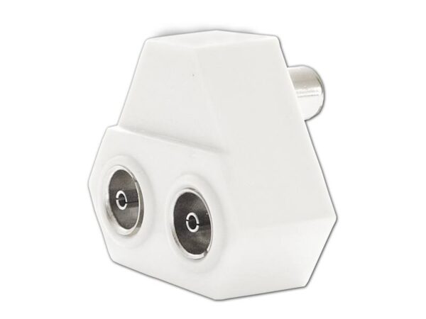 Connecteur en T à 2 voies, fiche - 2 prises