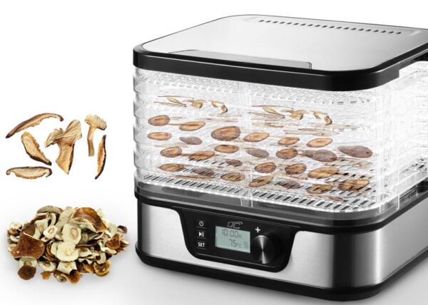 Déshydrateur pour champignons, légumes, fruits, viande, LTC métal, 5 plateaux avec affichage, 380 W