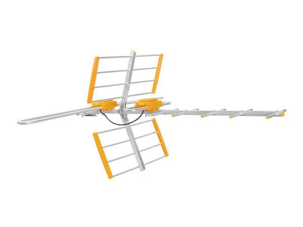 Antenne combinée DVB-T GALAXY, polarisation horizontale/verticale, gain UHF 10-14 dB, VHF 6-8 dB