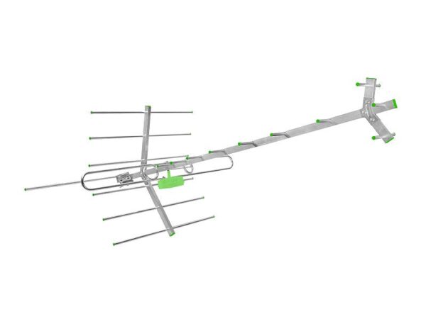 PS DVB-T TURBO TV-MUX8 COMBO Antenne VHF/UHF à polarisation horizontale (H) + alimentation + amplificateur SWA-955.