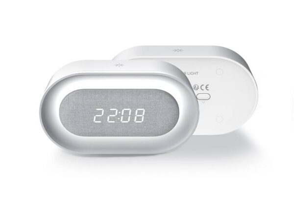 Réveil avec veilleuse LED PURE FNL-07 AKSEL blanc oblong Forever Light