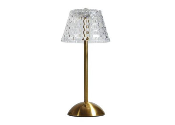Lampe décorative LED DIOLED en métal cuivre + cristal Q053C