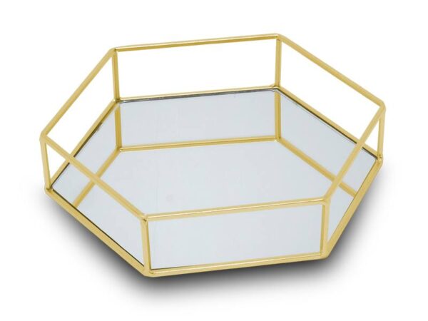 MOON, organiseur de plateau de chambre, miroir, or OTEL.