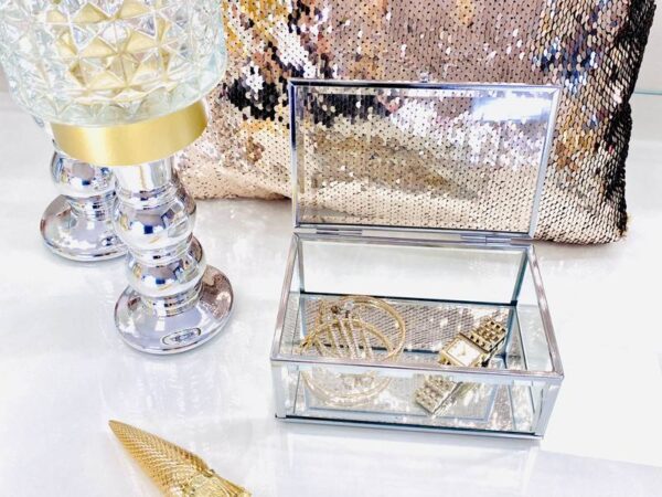 Organisateur MOON dans la chambre, boîte, miroir argenté NOZZE.