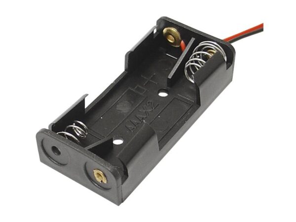 Panier à piles 2xAAA, plat.