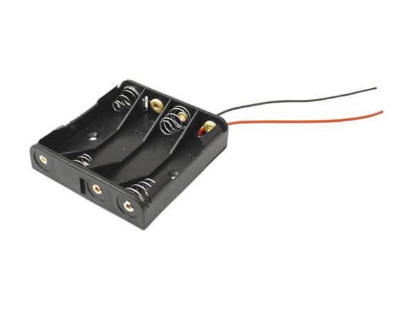 Panier plat pour 4 piles AAA.