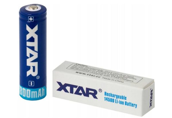 Batterie 14500 XTAR 800 mAh 3,7 V avec protection