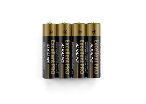 Piles alcalines LR03/AAA 4 pièces sous gaine thermorétractable 1,5 V