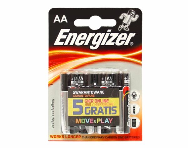 Pile alcaline Energizer LR06 sous blister.