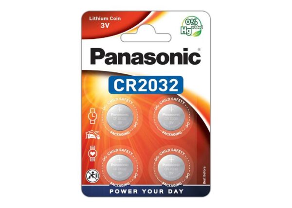 Pile au lithium Panasonic 3V CR2032