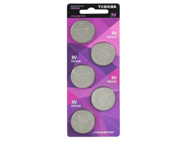 Pile au lithium Toshiba 3V CR2450.