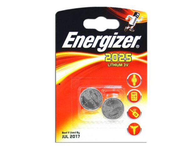 Pile au lithium Energizer CR2025, 3V.