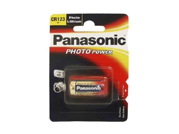 Pile au lithium Panasonic CR-123
