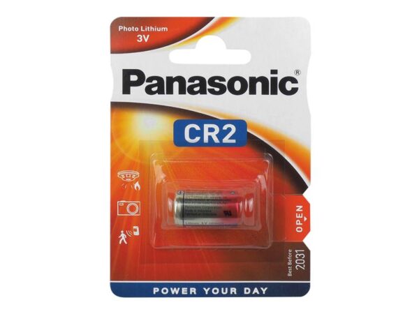 Pile au lithium Panasonic CR-2 sous blister