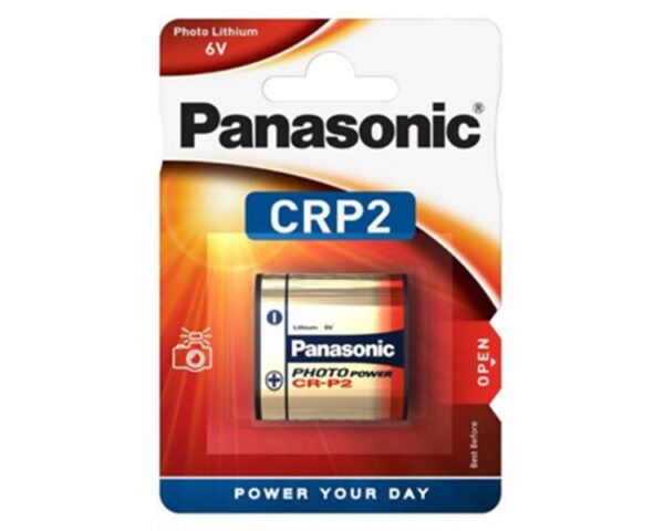 Pile au lithium Panasonic CR-P2 sous blister