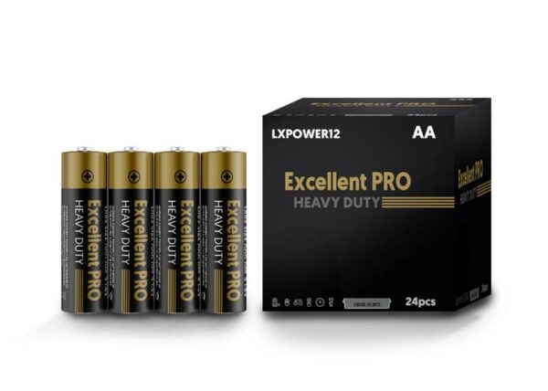 Piles EXCELLENT PRO R6/AA (4 pièces, sous film rétractable, 1,5 V, lot de 24)