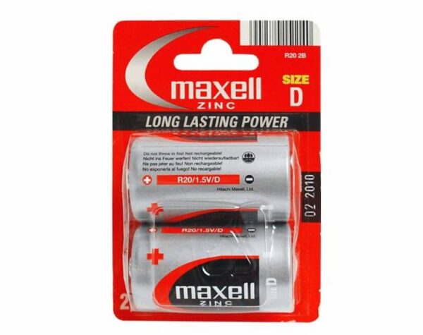 Batterie Maxell R20, standard.