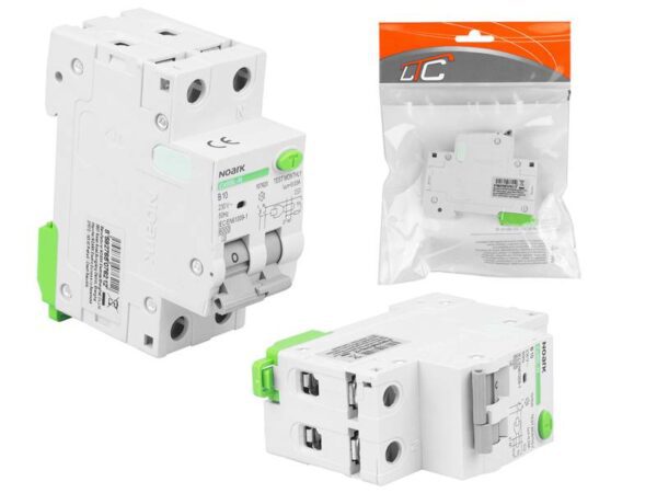 Disjoncteur différentiel avec protection contre les surintensités 2P B10A 30mA AC UE NOARK