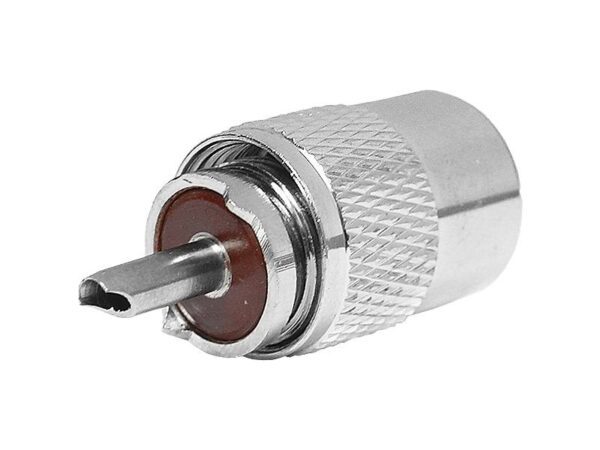 Fiche CB (UHF) vissée sur RG58