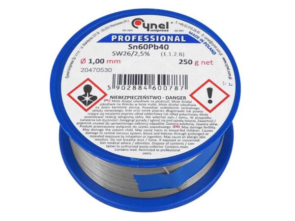 PS Tin 1.00/250g/liant Sn60Pb40.