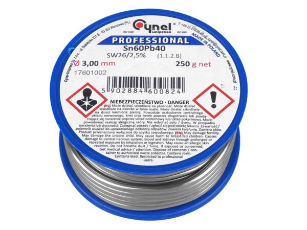 PS Tin 3.00/250g/liant Sn60Pb40.