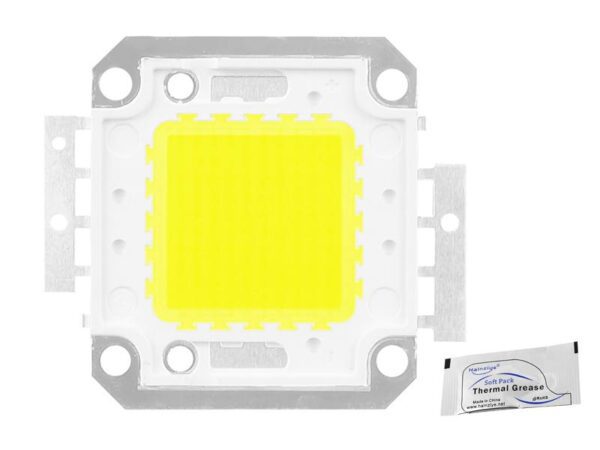 Diode COB PS 100 W Premium, lumière blanche froide + pâte d'argent.