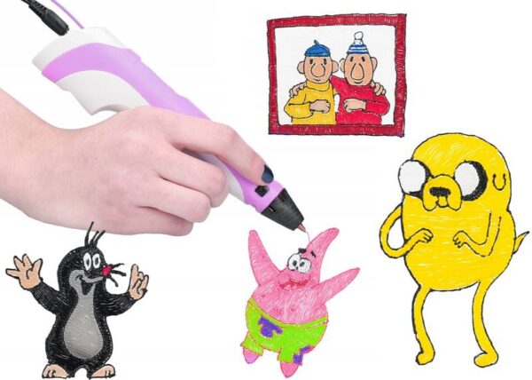 Stylo imprimante 3D rose pour enfants