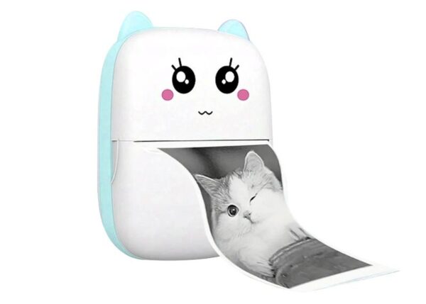 Imprimante thermique DRUKUŚ pour enfants, bleue