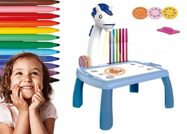 Projecteur Maxlife MXDP-200 avec table à dessin, bleu