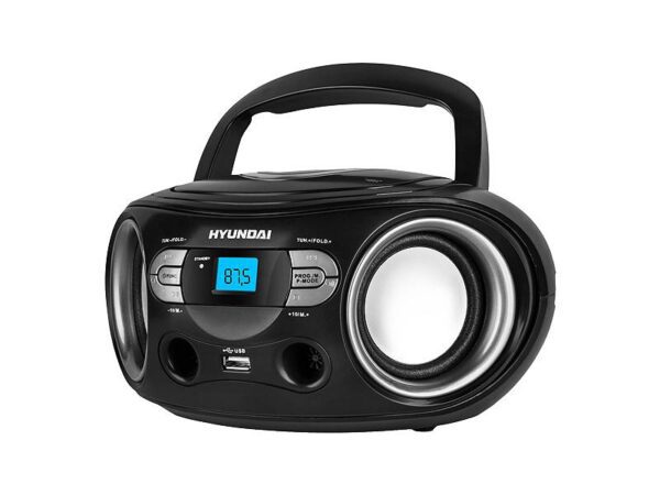 Boombox Hyundai TRC533AU3BS Tuner numérique, CD, MP3, USB, AUX.