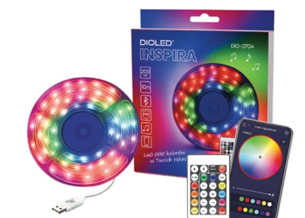 Guirlande lumineuse de Noël à LED PS, 200 LED RGB, 160 000 couleurs, USB DC/5V, IP65, contrôlée par application et télécommande.