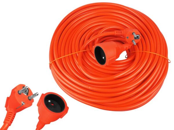 PS Rallonge de jardin à trois conducteurs 3x2,5 mm, 50 m, orange.