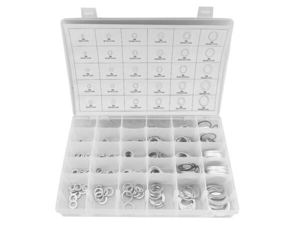 Lot de 300 rondelles en aluminium.