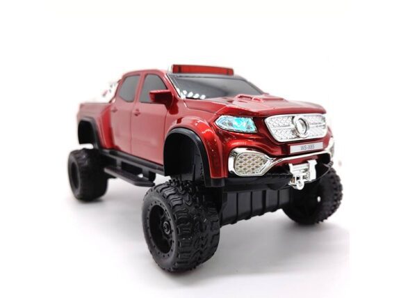 Enceinte Bluetooth pour voiture WS-X65, 10 W, radio FM, USB, carte TF, écran LED, batterie 1500 mAh, rouge