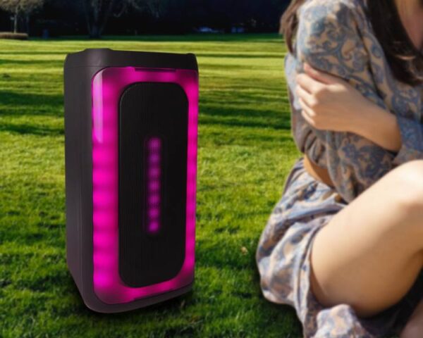 Enceinte Bluetooth LTC RGB 2x4" USB/SD/AUX 4000 mAh