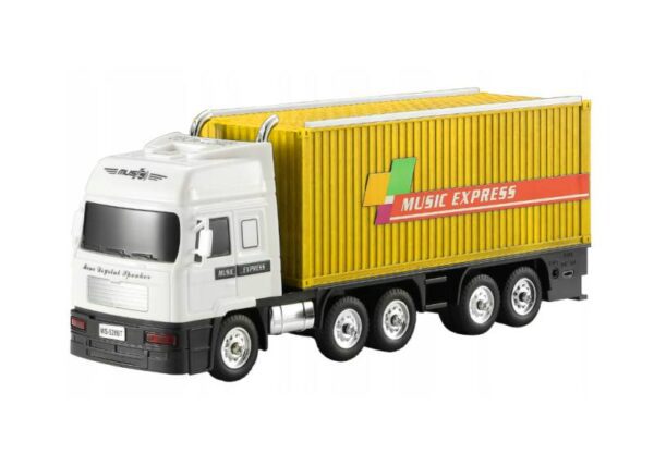 Enceinte Bluetooth RETRO WS-528 TRUCK, 10 W, radio FM, USB, carte TF, écran LED, batterie 1500 mAh, jaune
