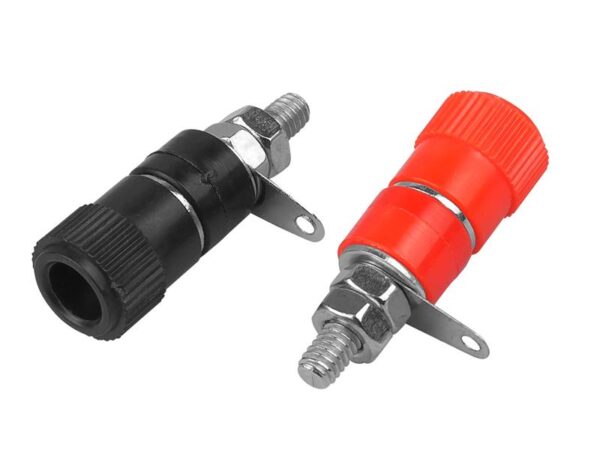 Douille de montage banane noire/rouge