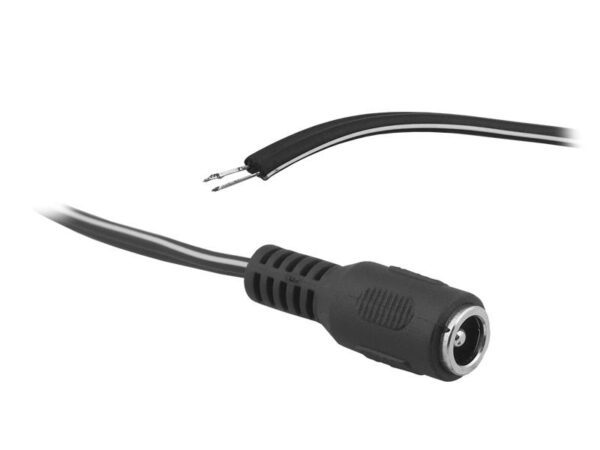Prise CC 2,5/5,5 avec câble de 60 cm pour bandes LED.