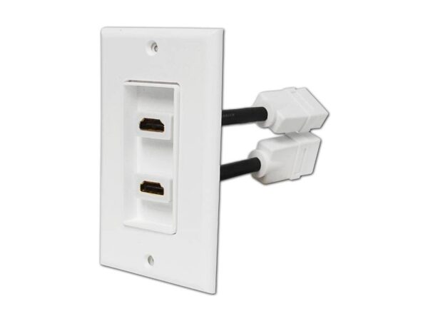 Prise murale double HDMI PS.
