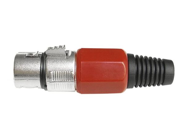 Prise jack microphone 3 broches pour câble, rouge