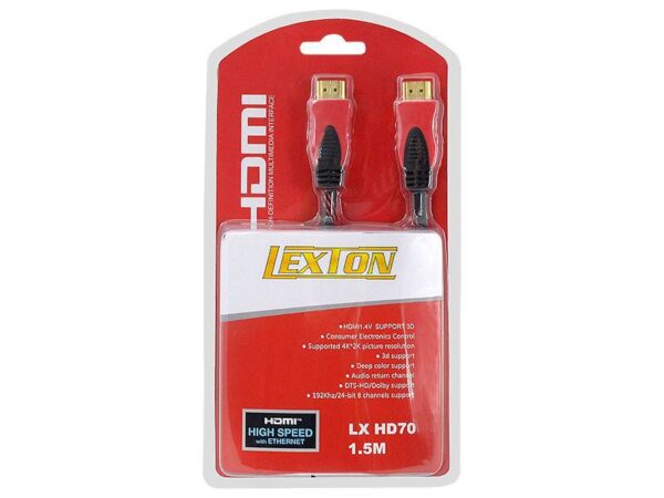 Câble HDMI - Version 1,4 V, 1,5 m, blister rouge.