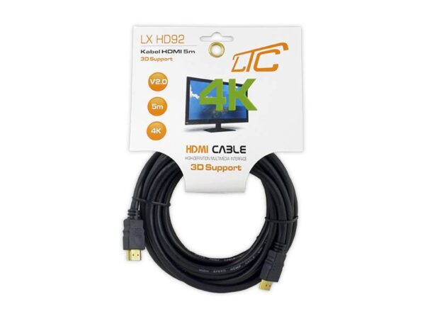 Câble HDMI-HDMI PS 5 m 4K v2.0 CU HQ