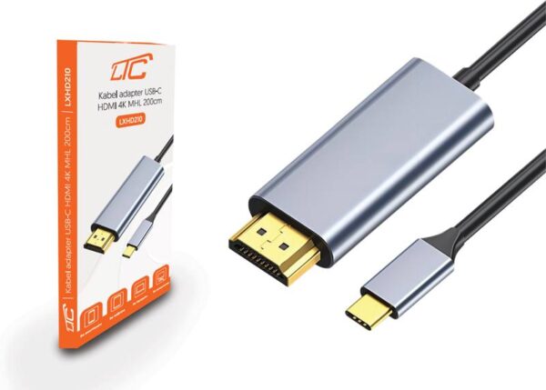 Câble adaptateur USB-C - HDMI 4K MHL 200 cm