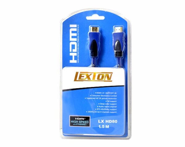 Câble HDMI-HDMI 1,5 m bleu v1.4.