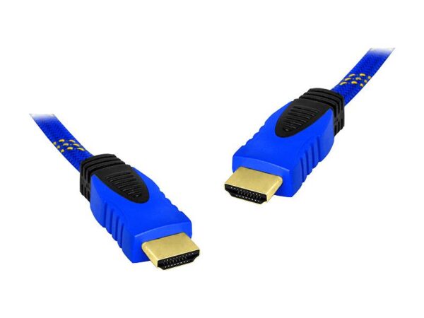 Câble HDMI-HDMI 10 m bleu v1.4.