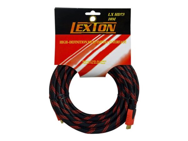 Câble HDMI-HDMI v1.4, 10 m, rouge.