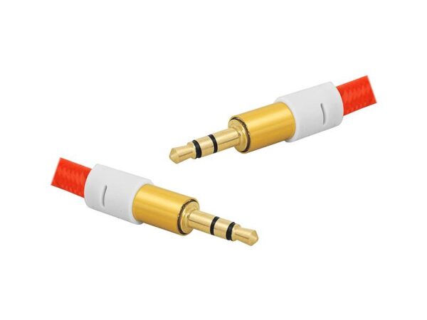 Câble plat Jack 3,5 mm - Jack 3,5 mm, 1 m.