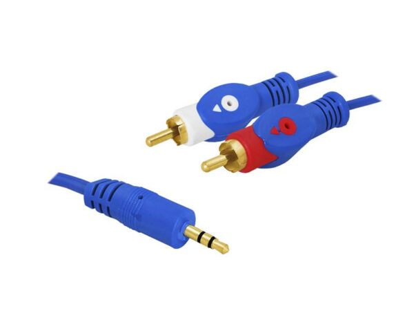 Câble Jack 3.5 - 2 prises RCA, 1,5 m, HQ.